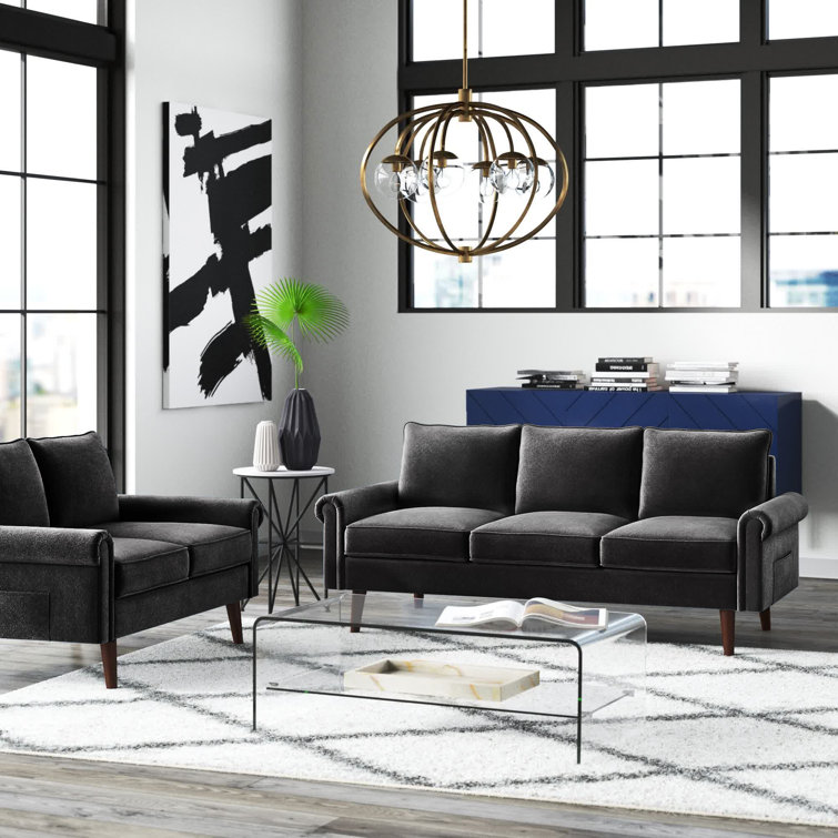Latitude Run® Vakila 2 Piece Velvet Living Room Set Wayfair